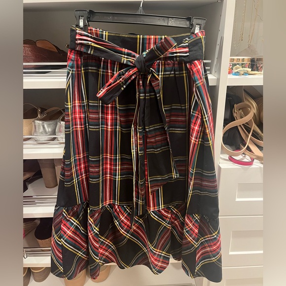 NWT j. Crew factory Tartan Midi Skirt - Picture 1 of 2